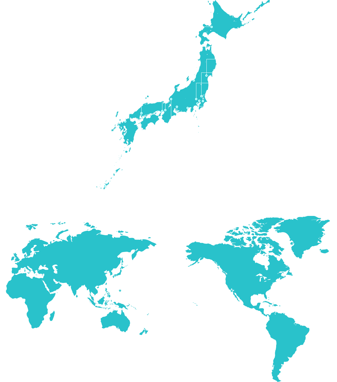 各事業所在地